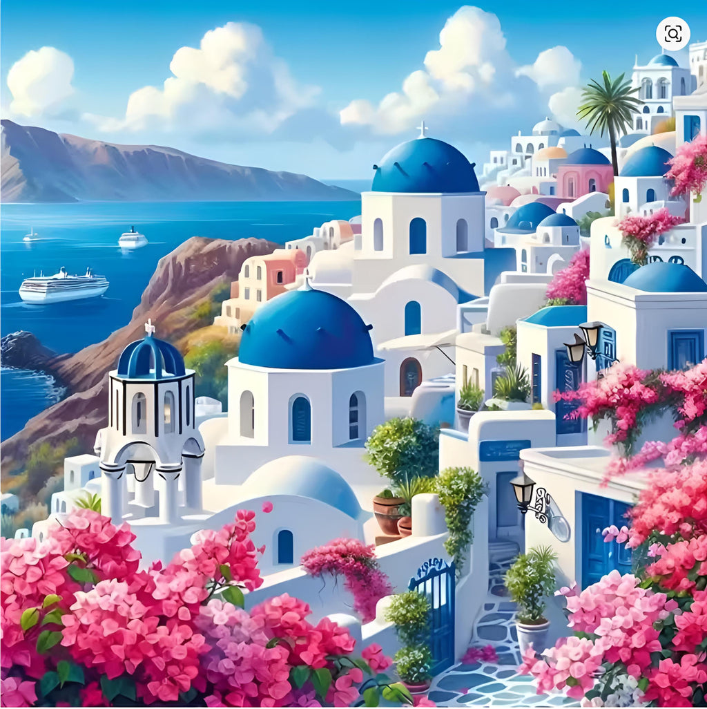 Santorin en fleurs 🌸