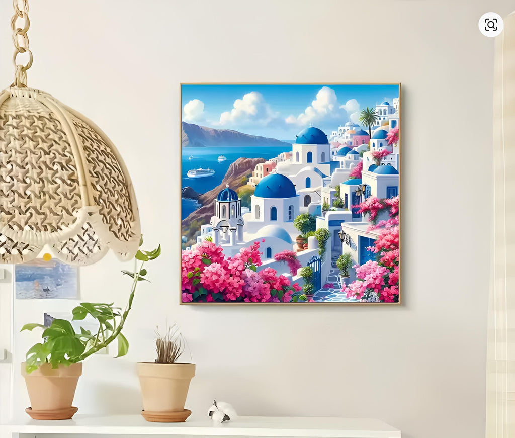 Santorin en fleurs 🌸